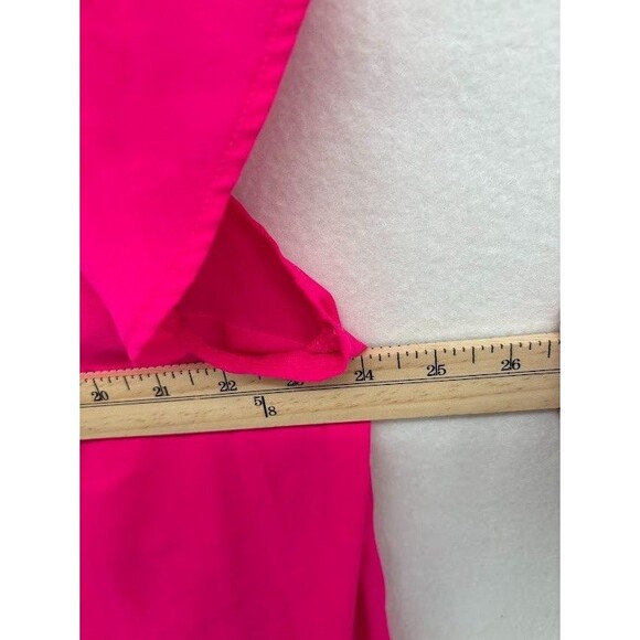 Torrid Women's Size 2X Hot Pink Tunic Top Flutter Short Sleeve - Picture 5 of 6